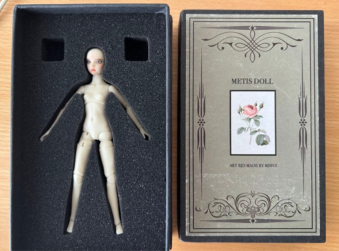 中国産　ミニbjdドール　少女12cm 2体