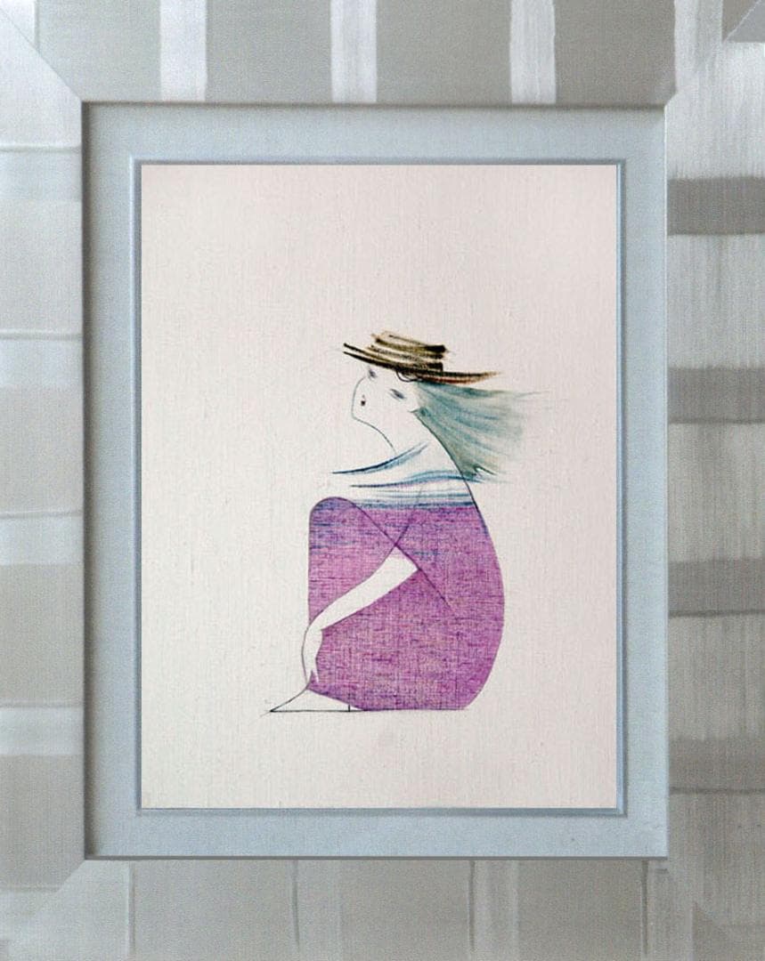 油絵 菅家令子 絵 絵画 インテリア F4-080414 人物 女性像