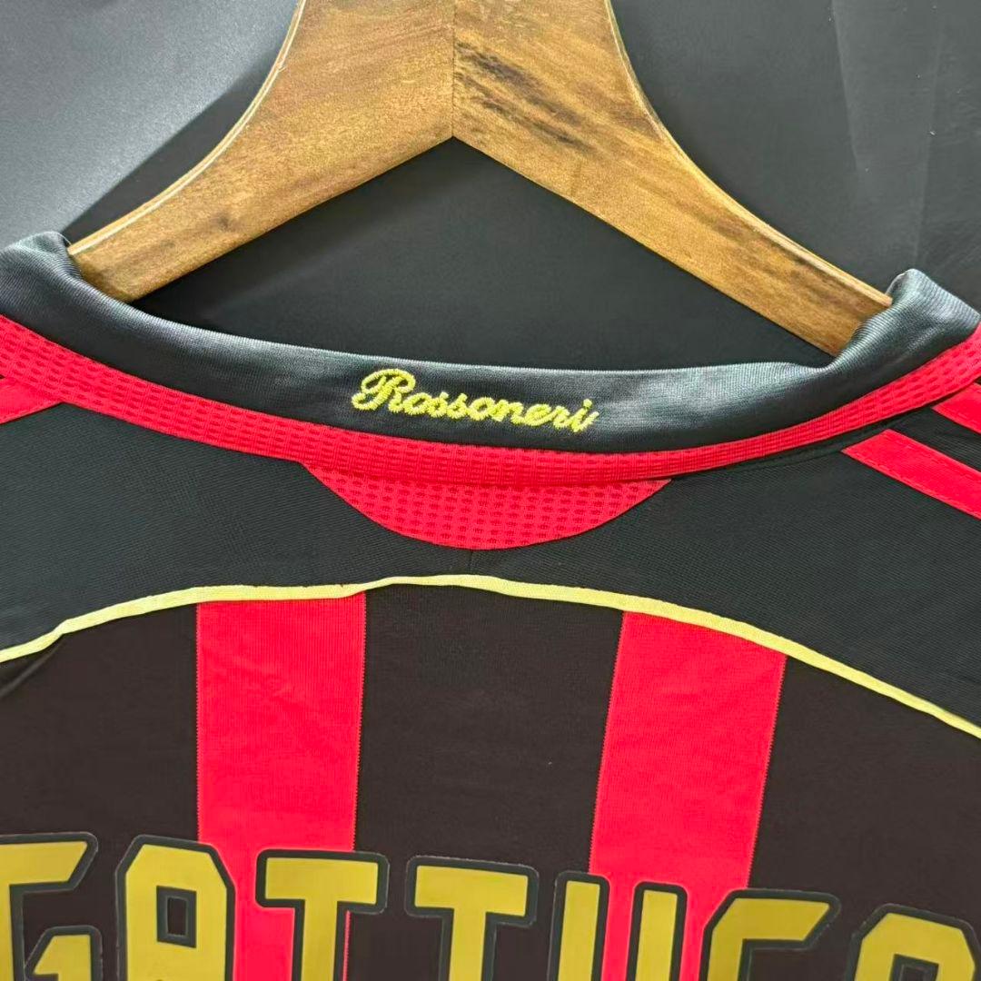 ACミラン Gattuso 8番 シャツ 長袖 L#8