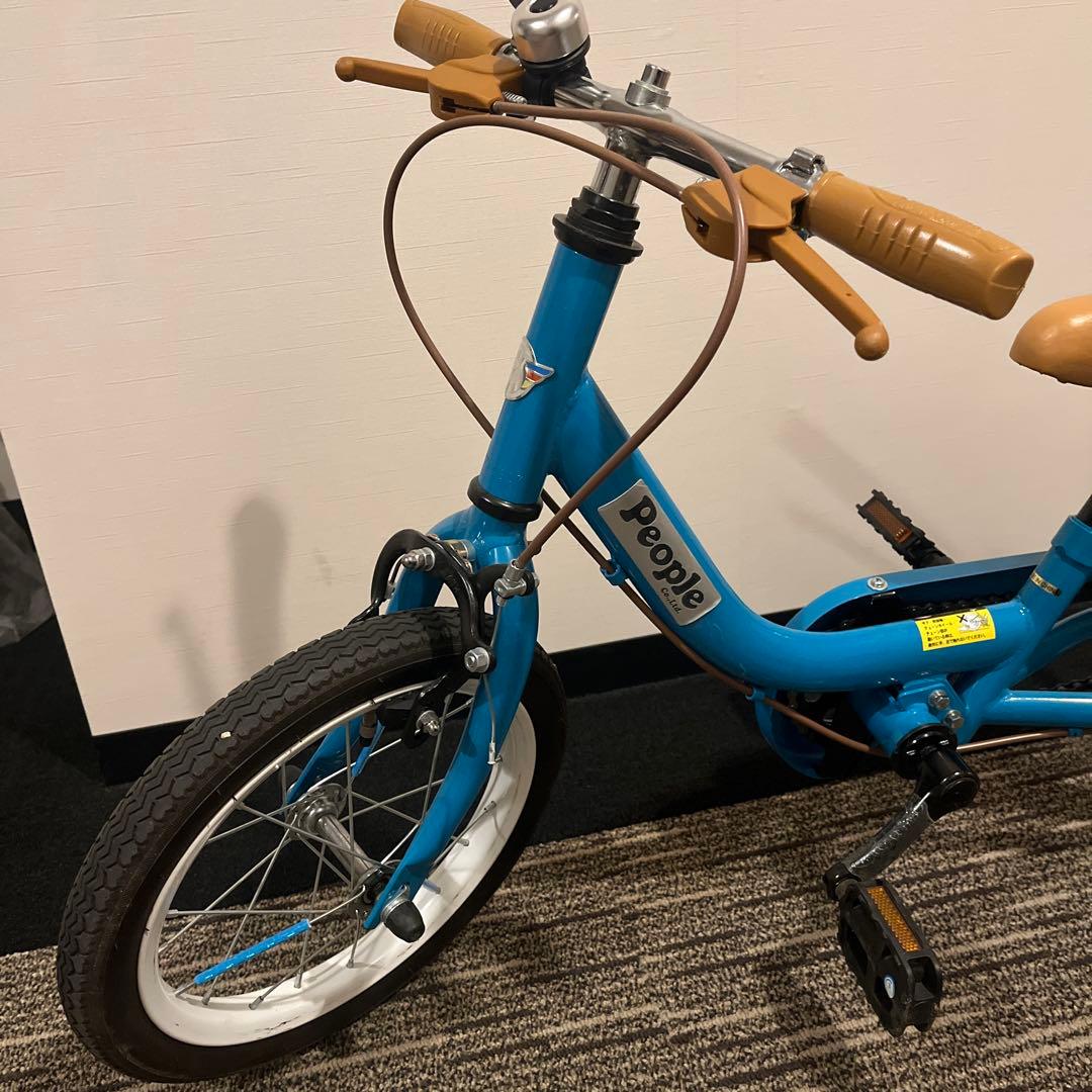 People 14インチ キッズ自転車、キックバイク、ブルーミングターコイズ