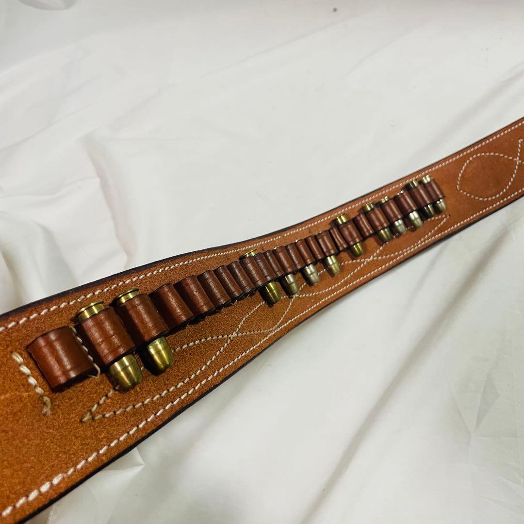 ホルスター レザー ウエスタン ガンベルト カートリッジ付き