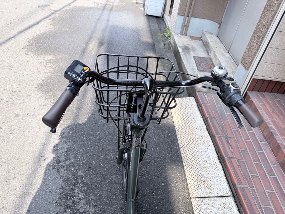 大阪府　子供乗せ　パナソニック 電動アシスト自転車 チャイルドシート付き グレー