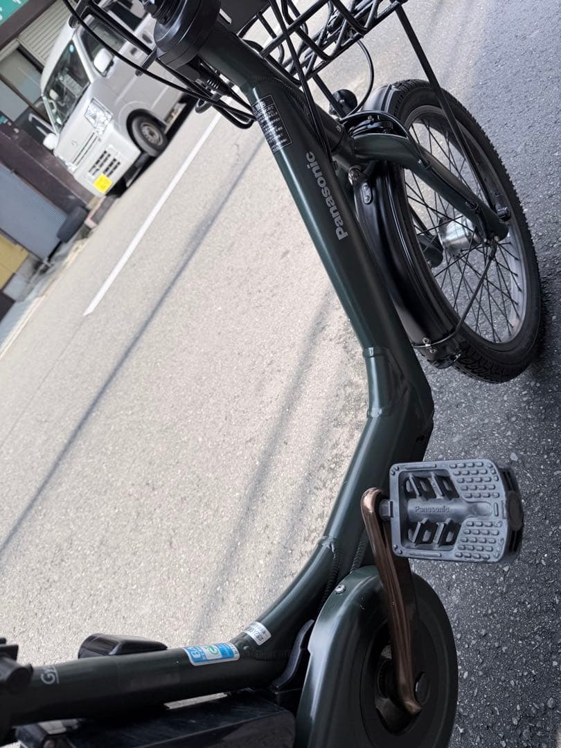 大阪府　子供乗せ　パナソニック 電動アシスト自転車 チャイルドシート付き グレー