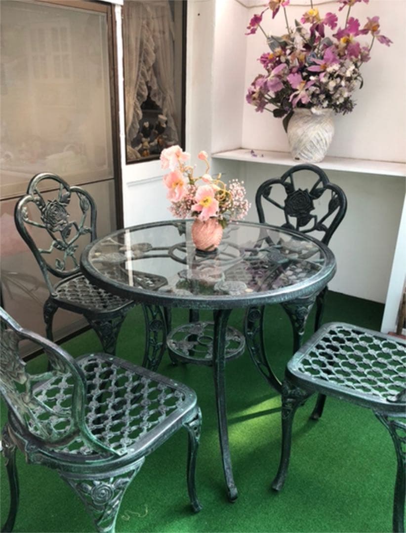 ガーデンテーブル＆チェア5点セット