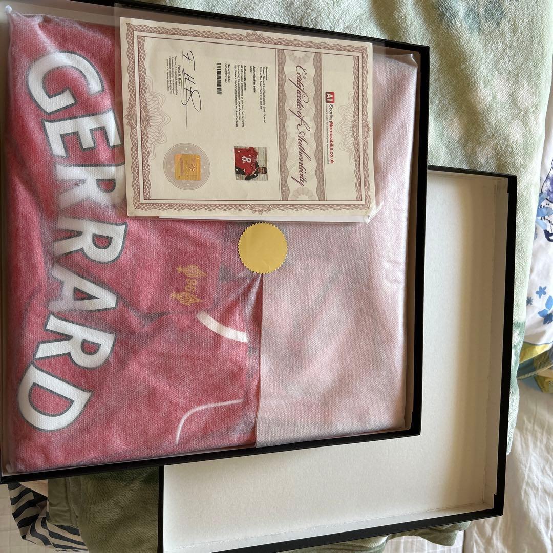 お値下げ　Steaven Gerrard サイン入りシャツ　証明書付き