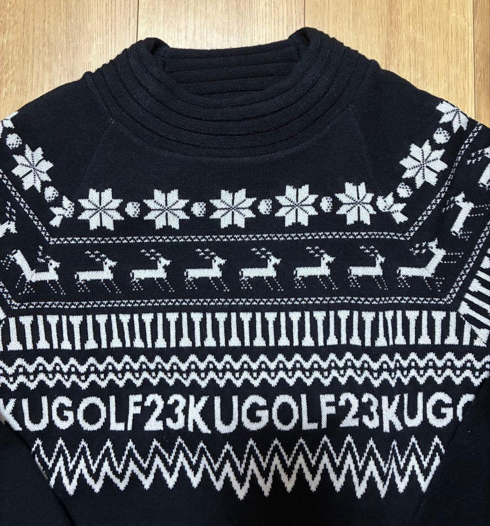 23区ゴルフ長袖ニット防風セーター婦人レディースM
