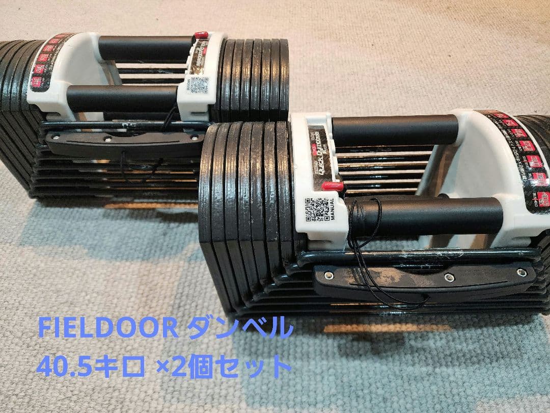 （手渡し限定）FIELDOOR 可変　ダンベル40.5キロ ×2個セット