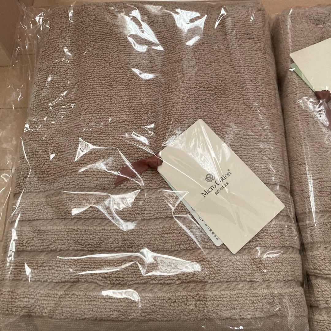 マイクロコットンバスタオル、ハンドタオルセット