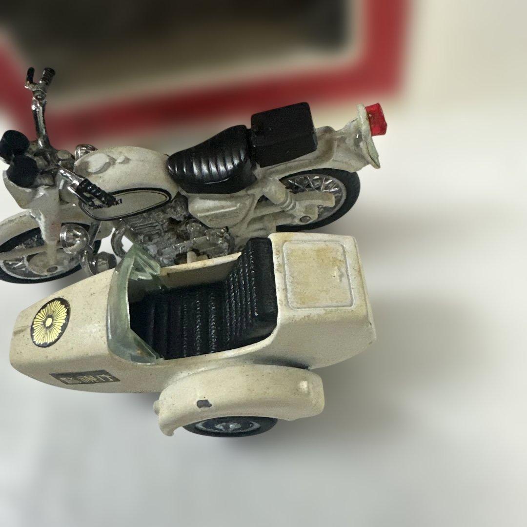 ダイアペットNo.２７２ カワサキバイク　白バイサイドカー