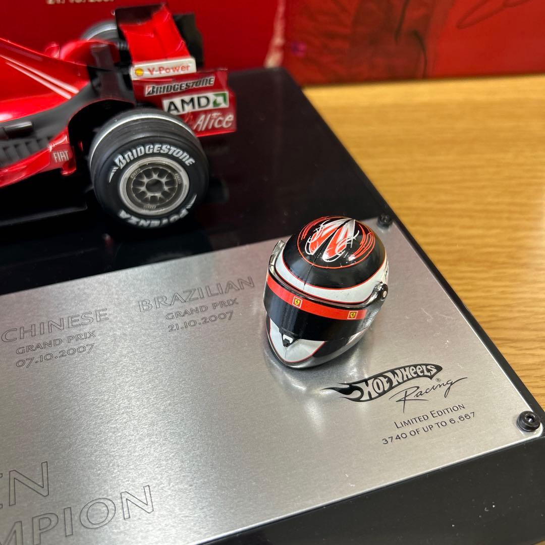 ホットウィール　キミライコネン　2007ワールドチャンピオン　記念モデルカー