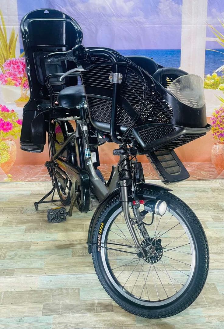 パスキス12AH⭐️人気モデル！ヤマハ子供乗せ電動アシスト自転車Y3285