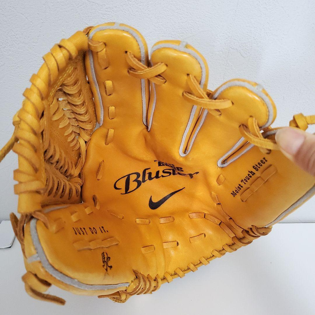 【美品】ナイキNIKE グローブ Bluster2 馳 限定モデル 外野 軟式