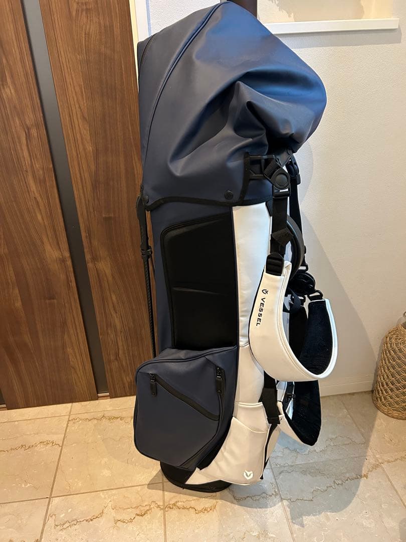 VESSEL　player3.0Stand ダブルストラップ　ネイビー/ホワイト