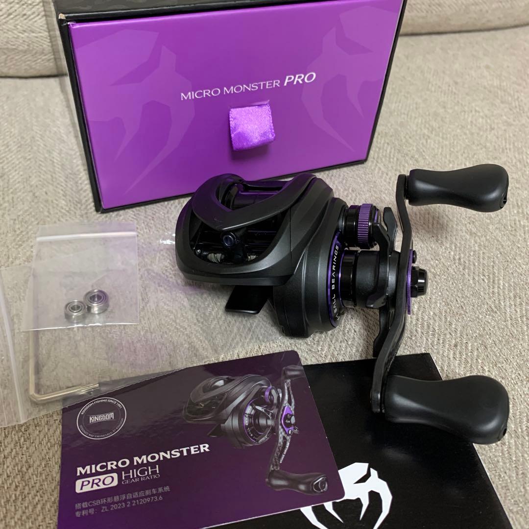 人気 kingdom MICRO MONSTAR PRO 左巻き ベイトリール