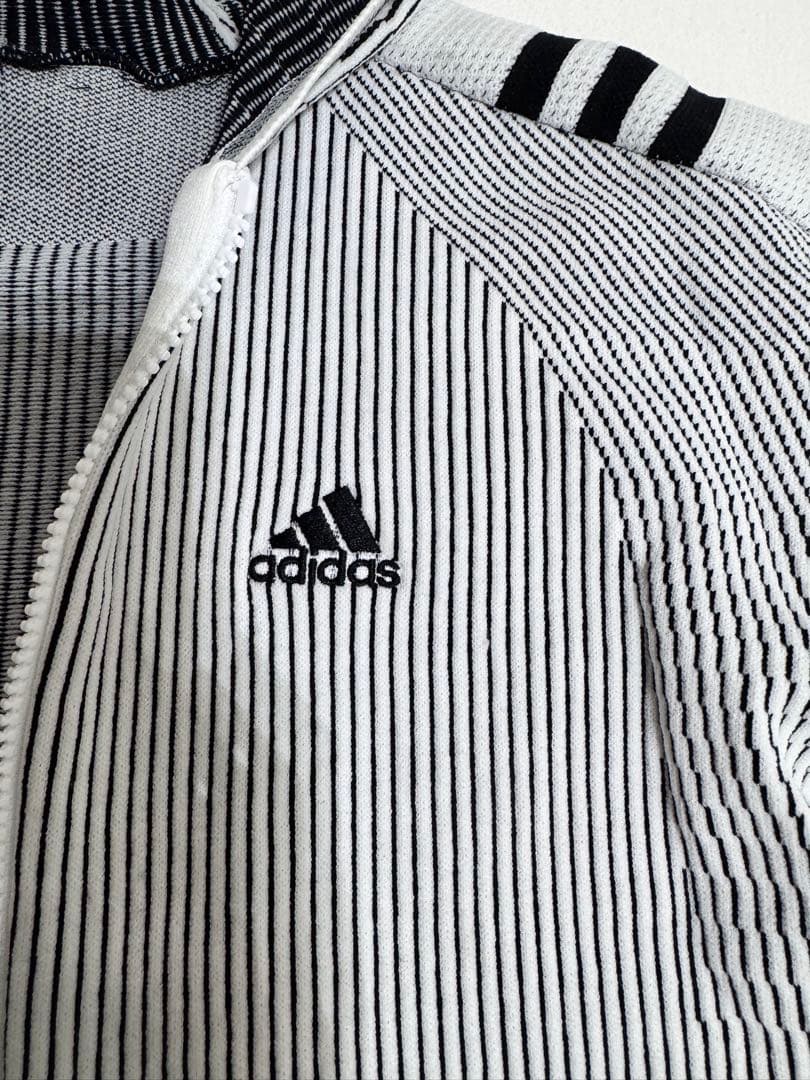 値下げ‼️極美品✨adidas ジップニットパーカー＆ニットスカートセット
