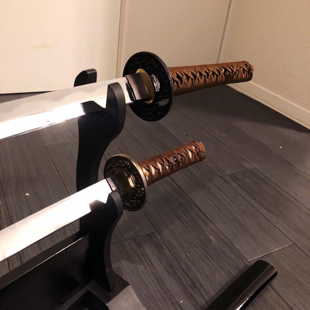 高級模造刀　居合刀　 美術刀剣　太刀　脇差　大小セット　2本セット　拵え