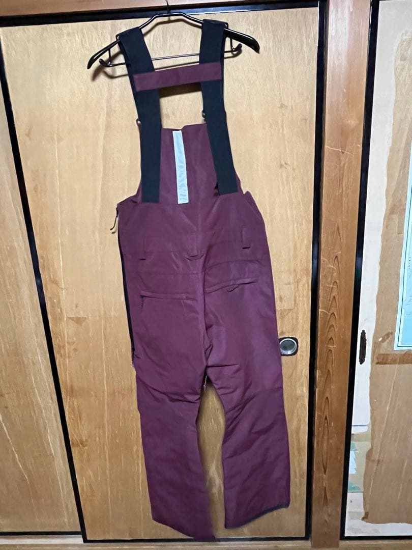 SCAPEスノーボード ビブパンツ　バーガンデイ