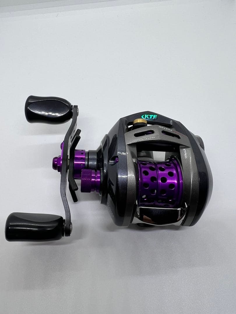 中古美品★ダイワ★アルファスフィネスカスタム★KTF★フルカスタム★左パープル