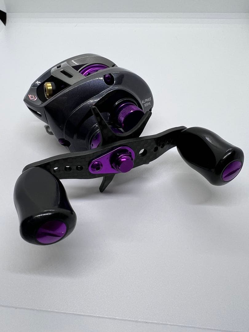 中古美品★ダイワ★アルファスフィネスカスタム★KTF★フルカスタム★左パープル