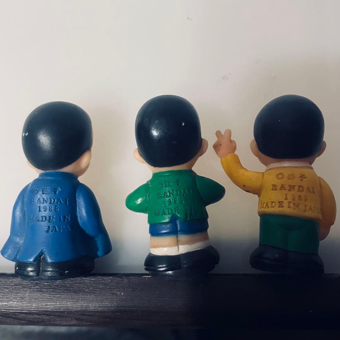 ★希少★ 昭和 バンダイ オバケのQ太郎 わいわい大集合 ソフビ指人形9体セット