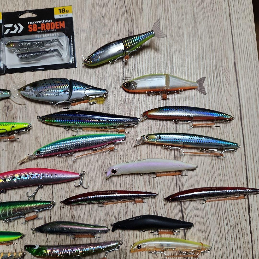シーバスルアー52個　ダイワ　シマノ　メガバス　ロンジン　ブルーブルー　他