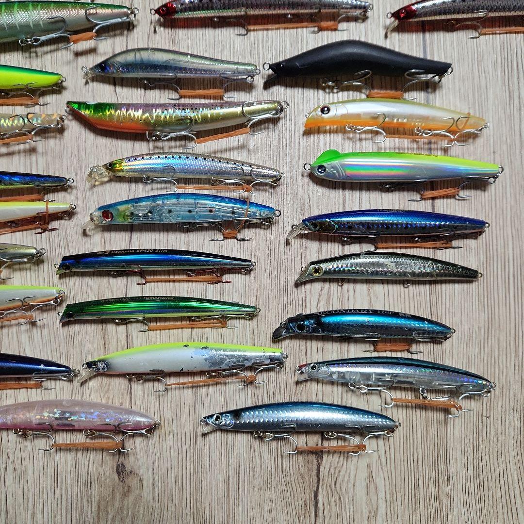 シーバスルアー52個　ダイワ　シマノ　メガバス　ロンジン　ブルーブルー　他