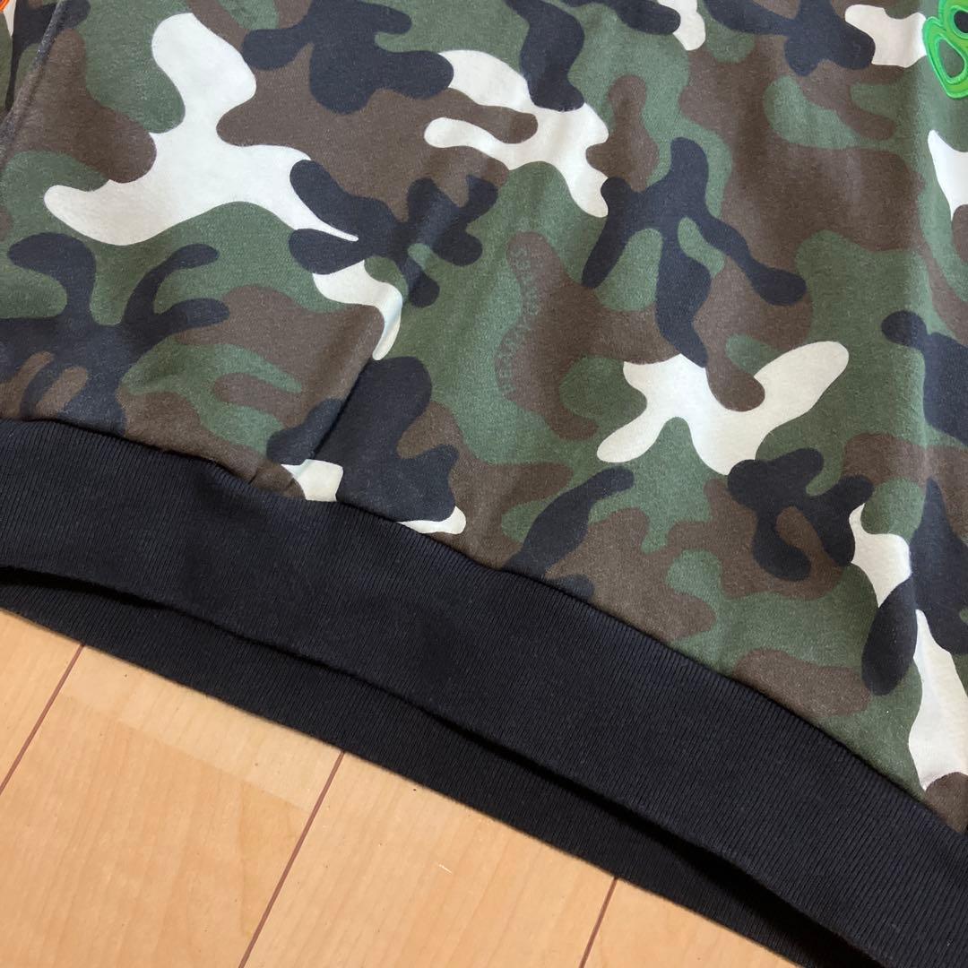 PEARLY GATES パーリーゲイツ　パーカー　カモフラ　カーキ　サイズ4