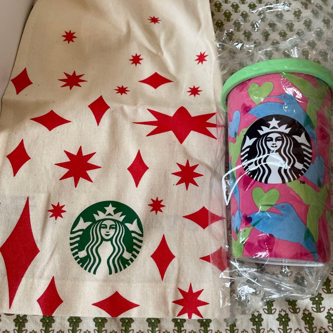 値下げ！スターバックス　限定　トランクバッグ＆2023年　福袋　グッズ5点セット