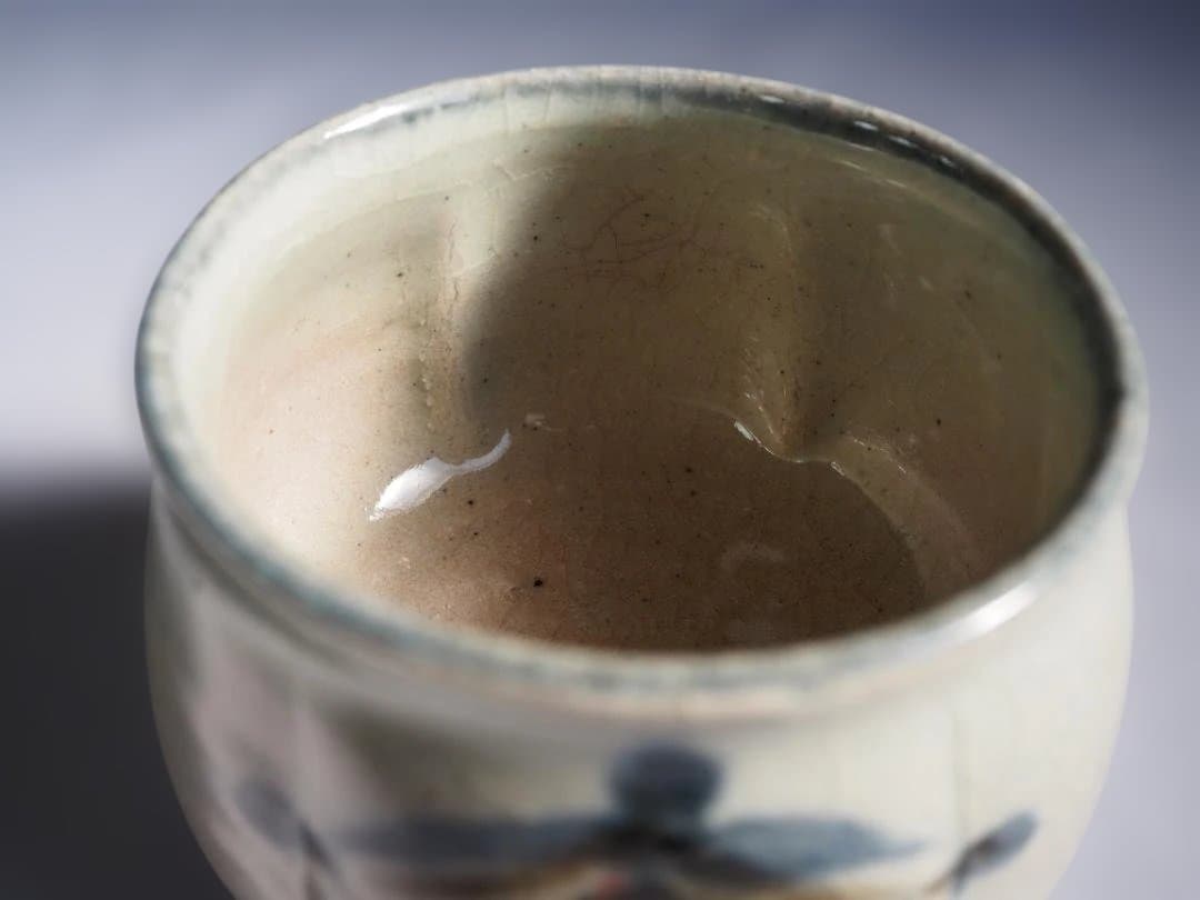 河井武一造『瓜形茶碗』（共箱）＊河井寛次郎甥