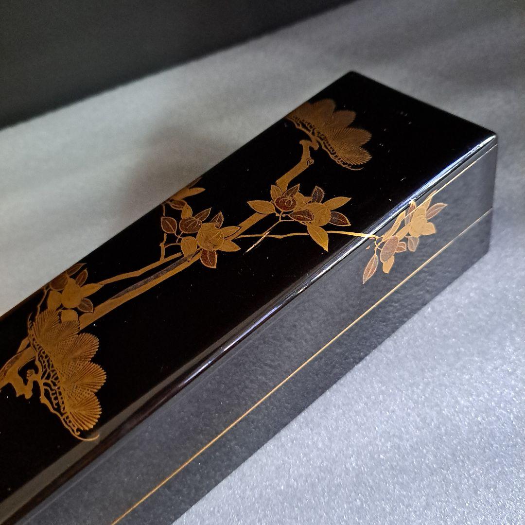 Jun  お値下げ中　　古美術　江戸中　装飾品箱　かんざし箱　極上金彩