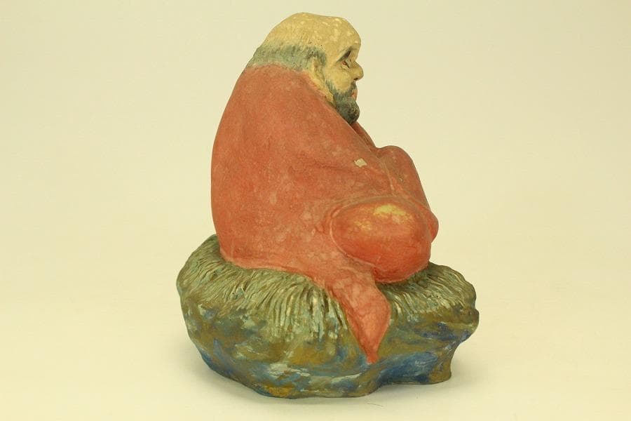 伏見 郷土人形 達磨 在銘 伏見いなり 道八作(ZE464)