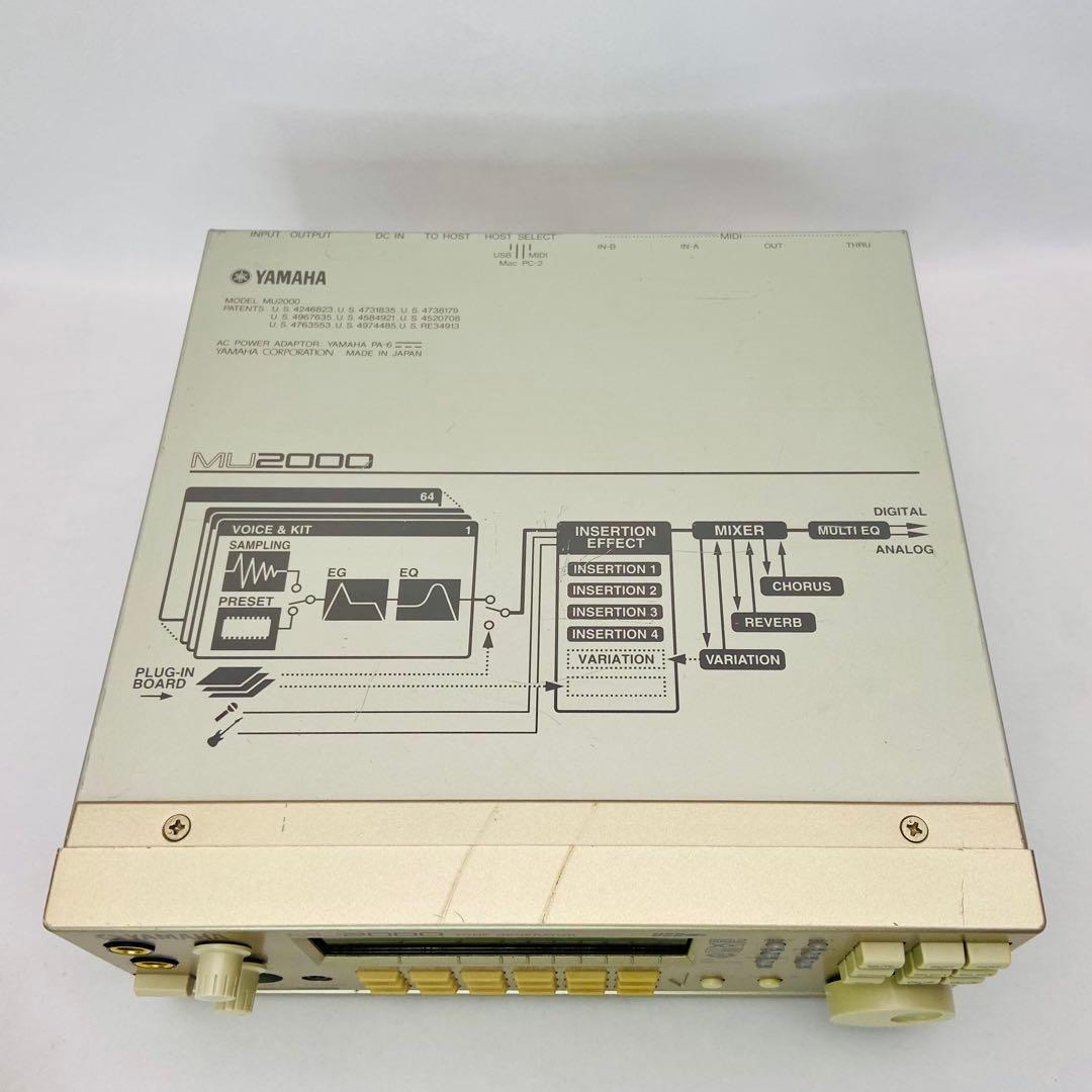 名機 YAMAHA MU2000 音源モジュール 動作品 液晶良好 AC付属