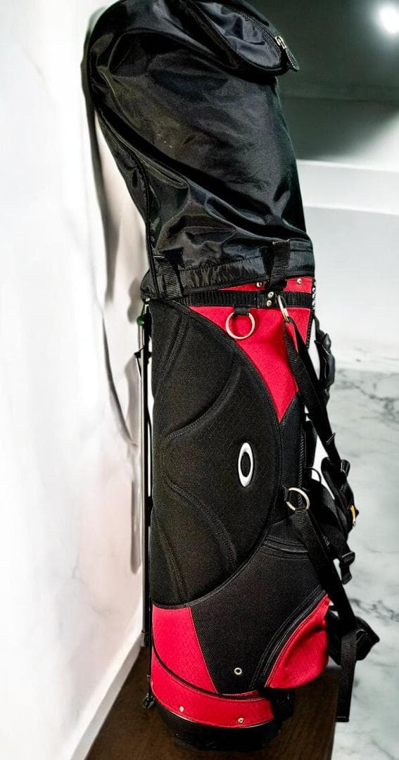 BOU送料無料/超美品　Oakley スタンドキャディバッグ 黒/赤