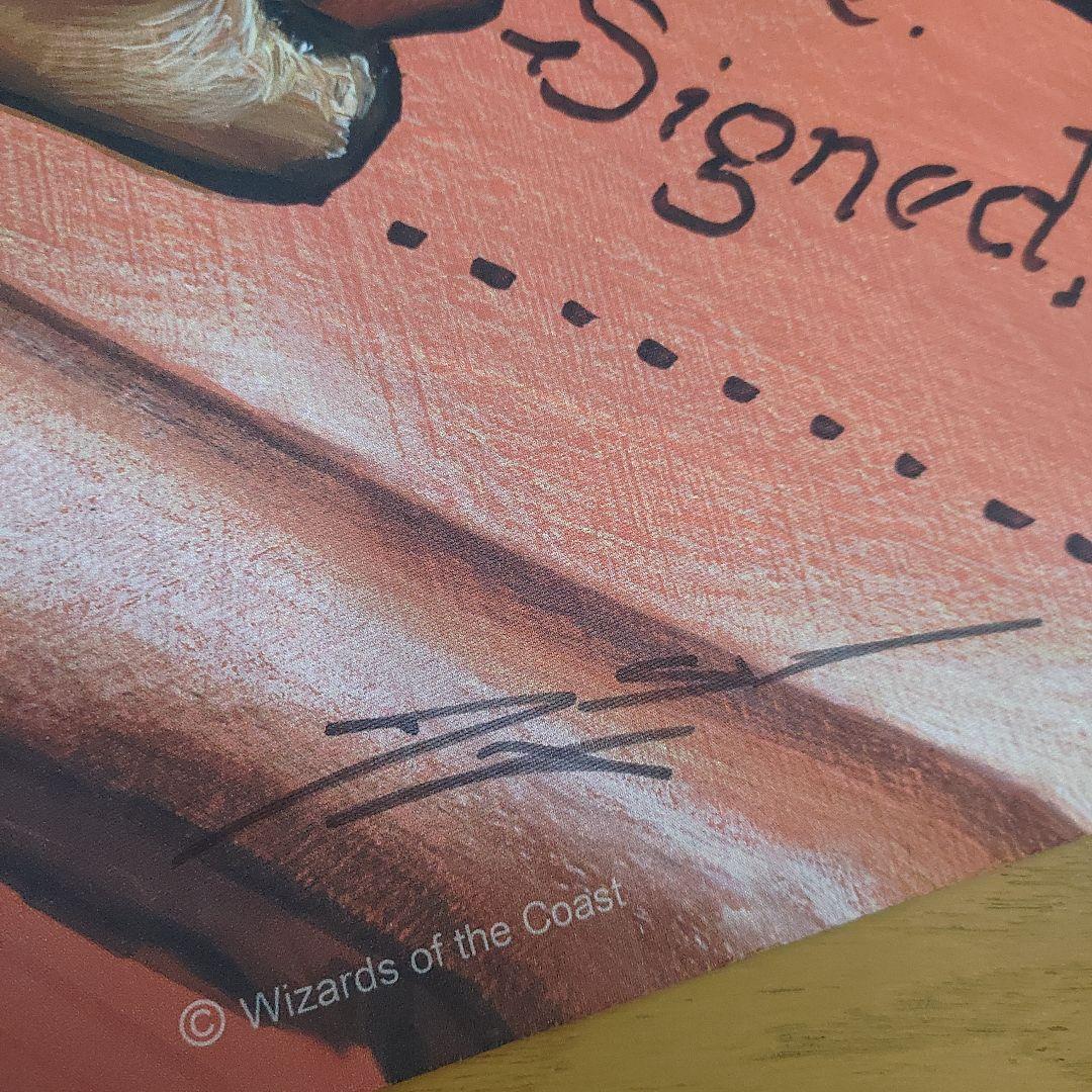 Contract from Below プレイマット サイン入り MTG