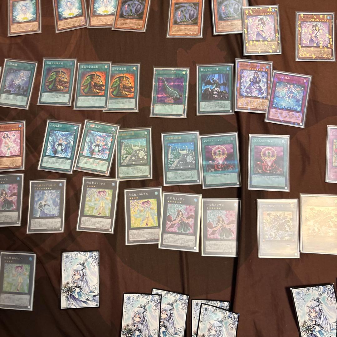 遊戯王　六花聖デッキとスリーブセット