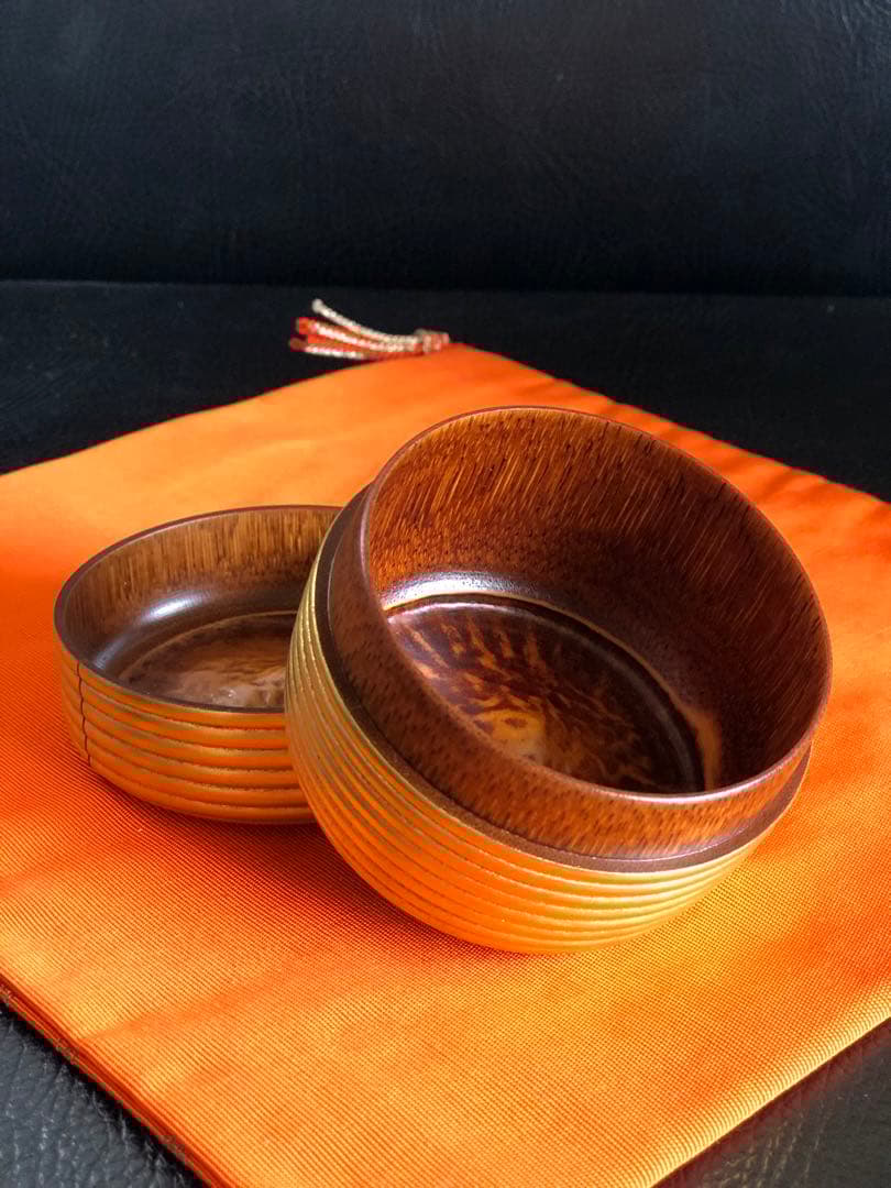 茶道具　茶入れ　棗　小崎清人作　外金　茶器　共箱付き　銘有