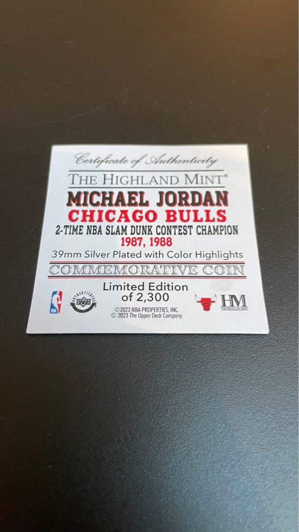 マイケルジョーダスラムダンクコンテスト記念　メダル