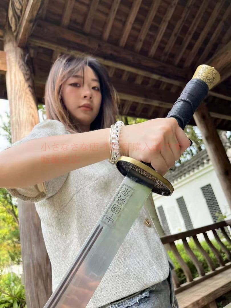 淵寒伝統牛尾刀（武術刀）古兵器 武具　刀装具　日本刀　模造刀 居合刀