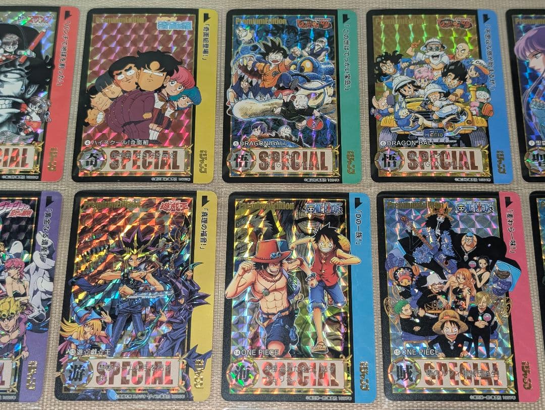 少年ジャンプ　プリズムキャラクターカード　54枚スリーブ入りセット②