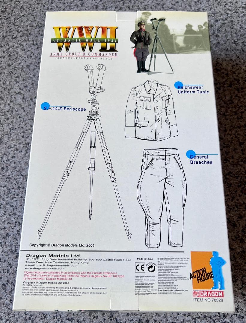 アトランティック ウォール1944 エルヴィン・ロンメル 1/6フィギュア 新品