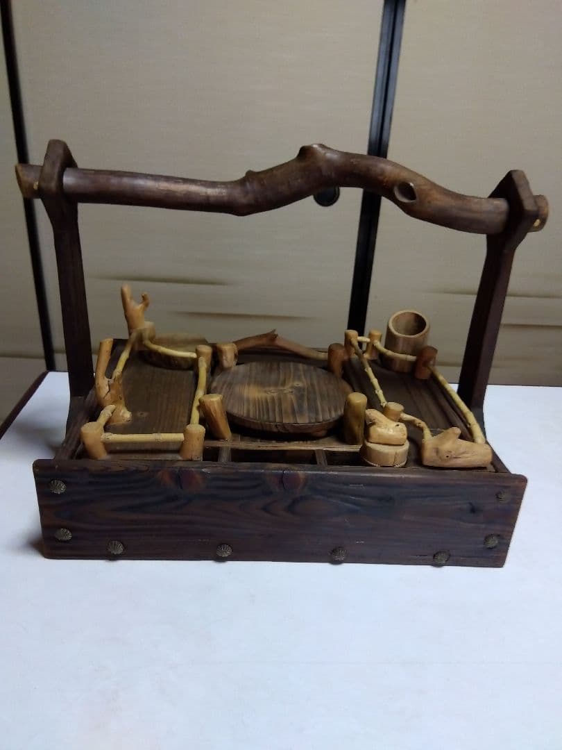 木製 手作り　煙草盆　芝居　小道具