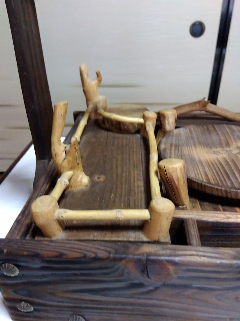 木製 手作り　煙草盆　芝居　小道具