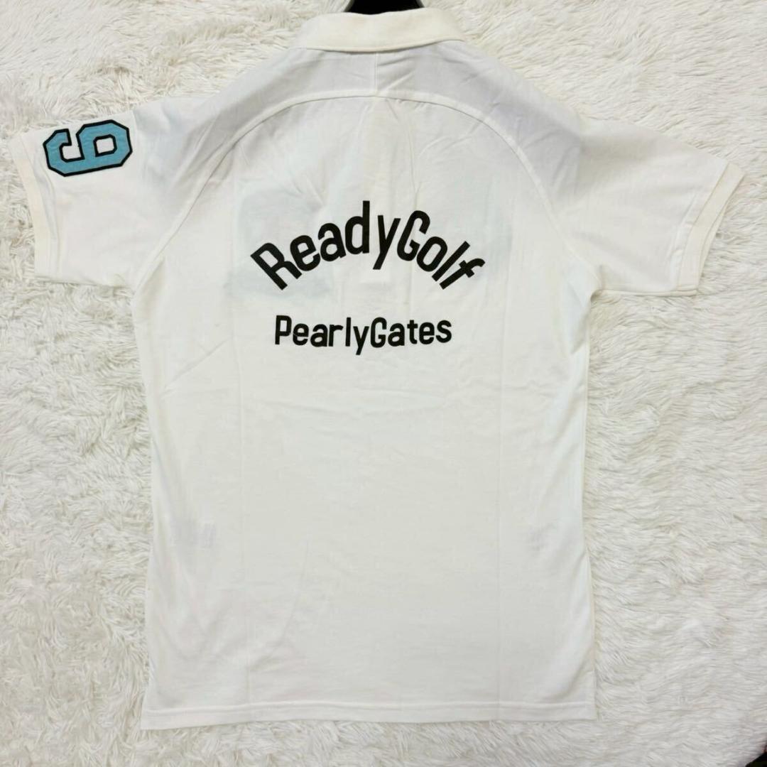 XL相当 パーリーゲイツ ポロシャツ ゴルフウェア ワッペン 刺繍 鹿の子