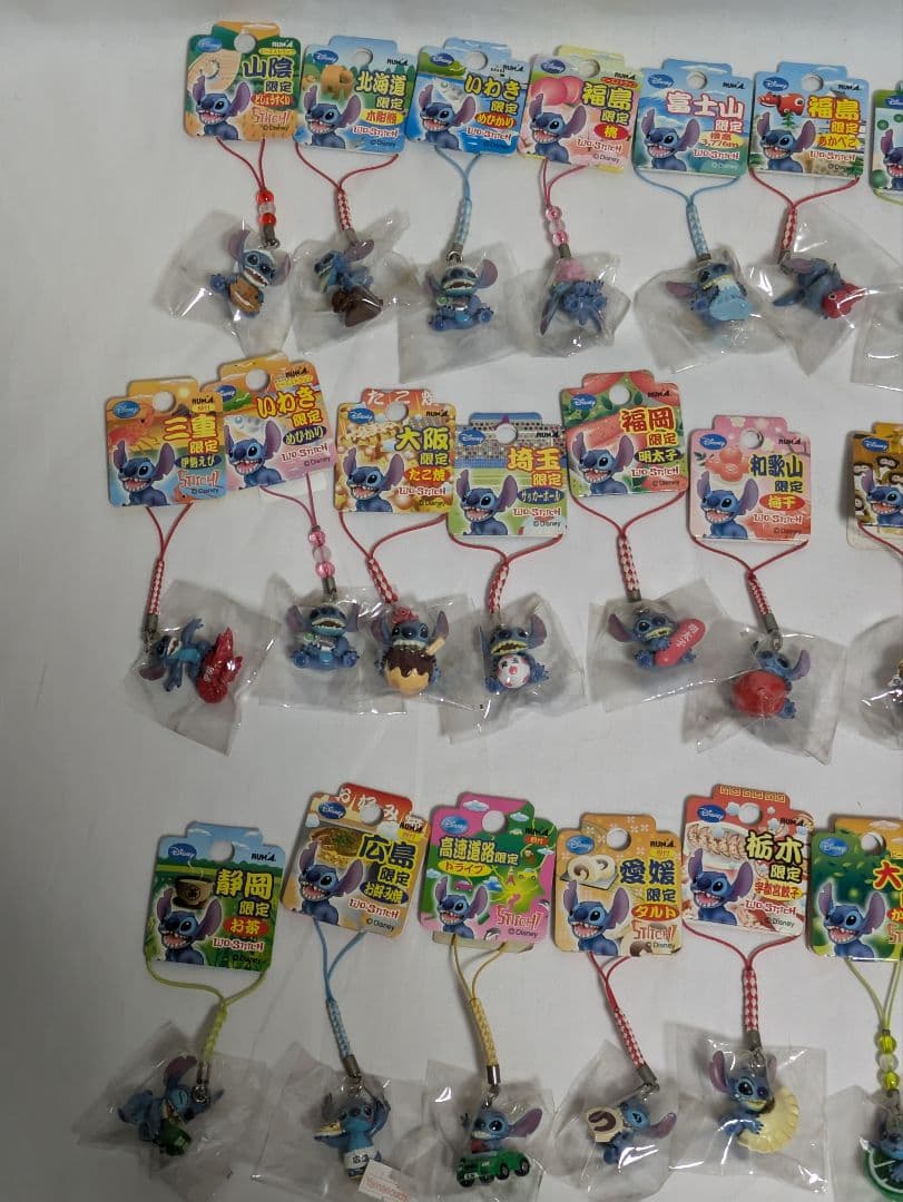 スティッチ　ご当地　ストラップ　根付　まとめ売り　28点