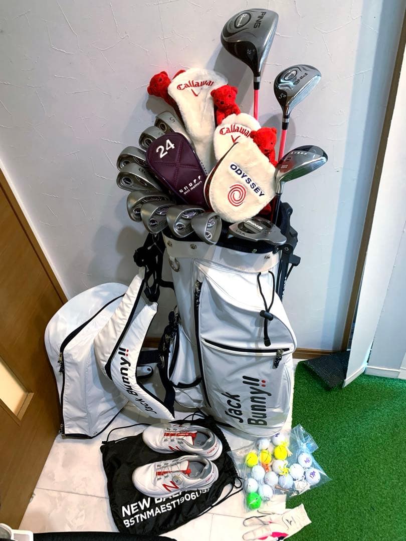 超豪華　PING レディースゴルフクラブ フルセット　バッグ/ジャックバニー