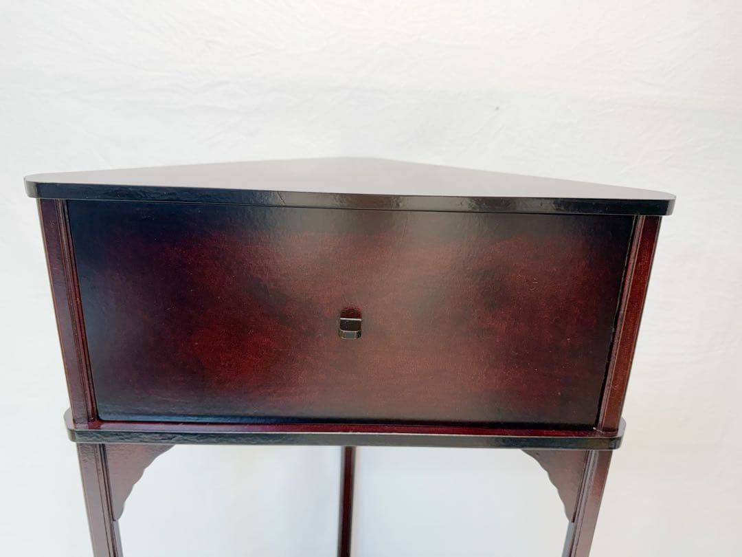 未使用 茶道具 塗師 龍斎作 一閑 溜塗 碌々斎好写 木屋町棚 組み立式 共箱