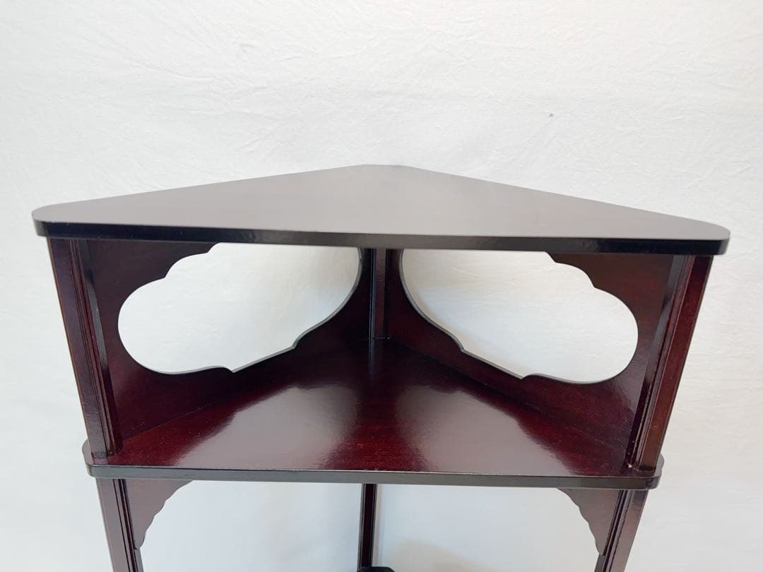 未使用 茶道具 塗師 龍斎作 一閑 溜塗 碌々斎好写 木屋町棚 組み立式 共箱