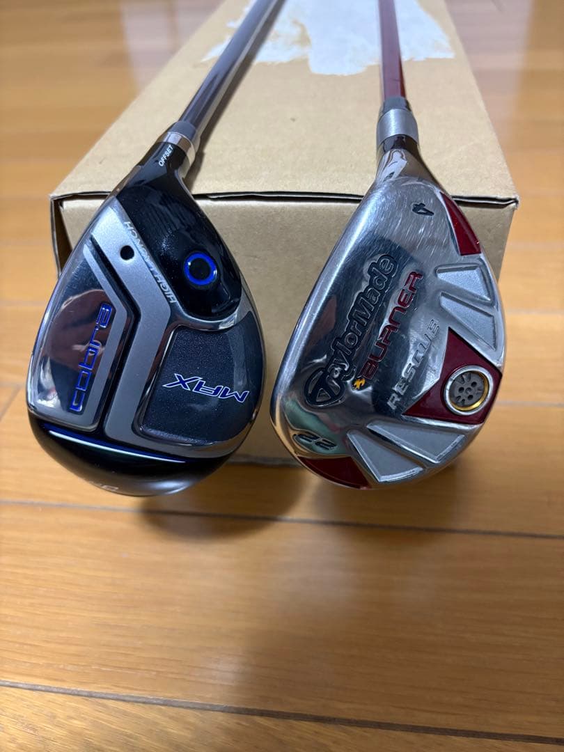 【美品】コブラ、テーラーメイド3.4番ユーティリティ2本セット（日本仕様）