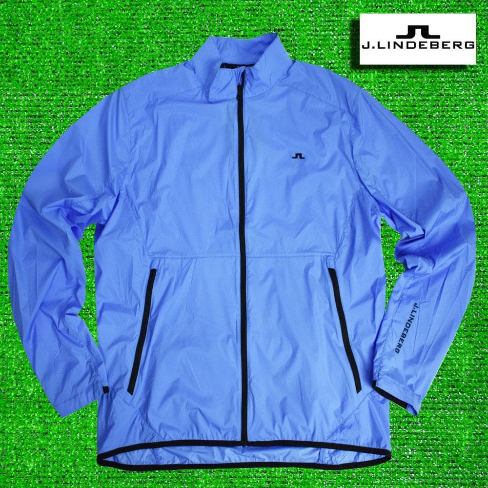 Ｊ.リンドバーグ/ゴルフ 防風レインジャケット【サックス/50】新品！