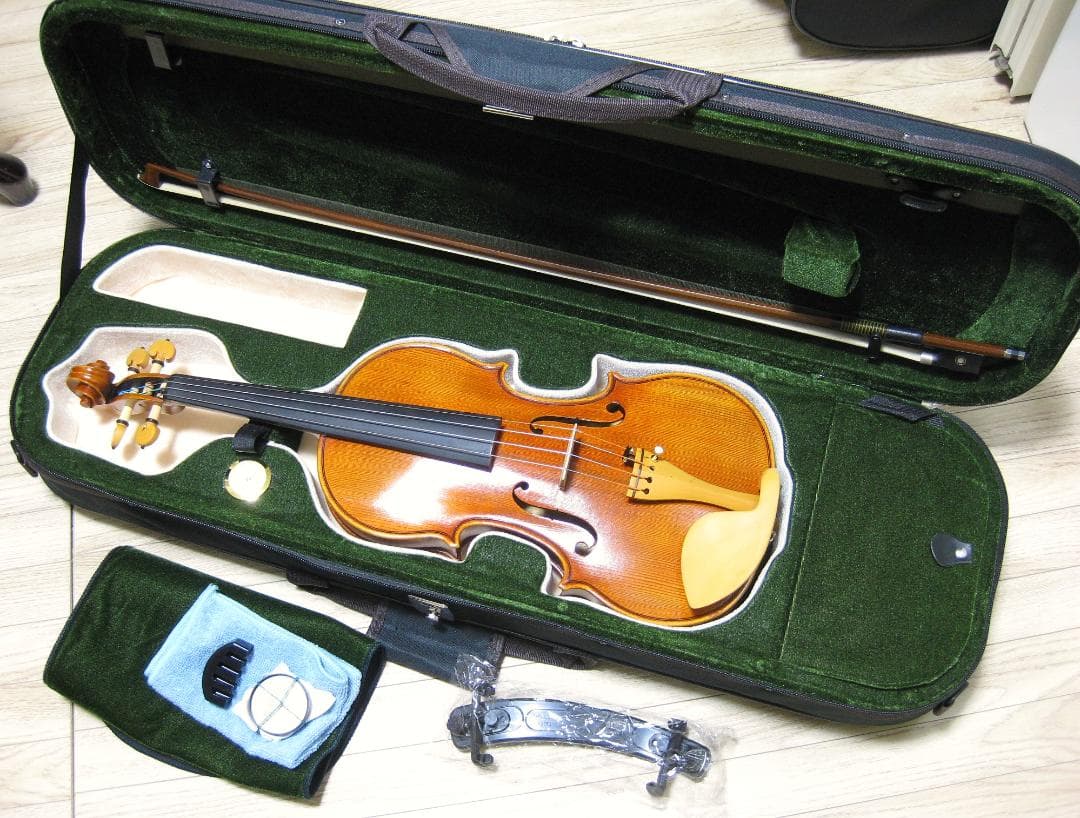【麗音黄楊カスタム】 ピグマリウス S-113 バイオリン 4/4 付属品セット